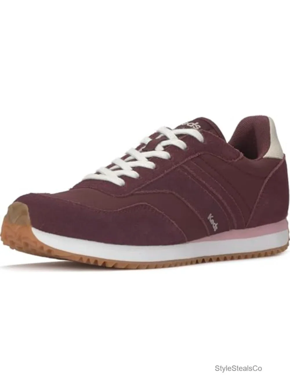 Keds Rena Lace Up Sneakers Women's Nylon Suede Retr